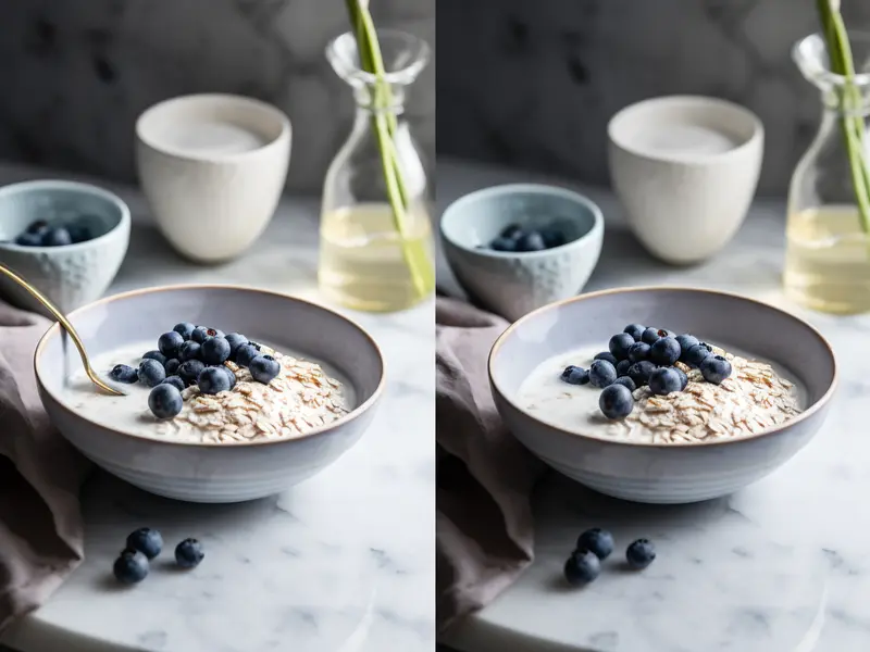 Making Classic Blueberry Vanilla Oats