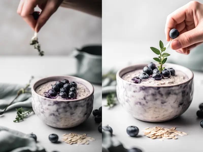 Making Classic Blueberry Vanilla Oats