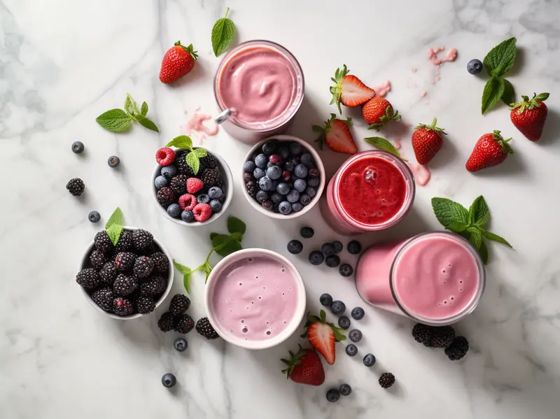 Ingredients for Berry Bliss Smoothie