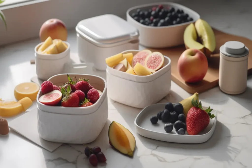 Enjoying Breakfast with Meal Prep Containers