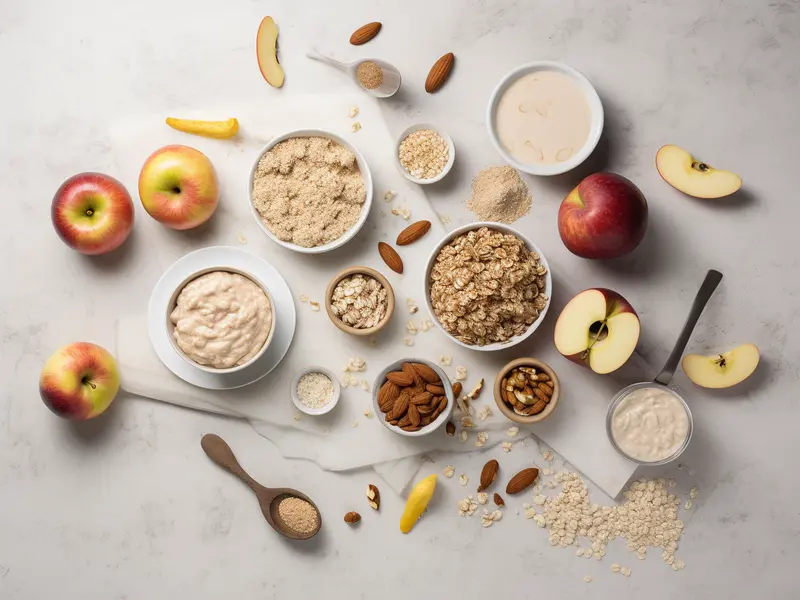 Ingredients for Apple Cinnamon Comfort Oats