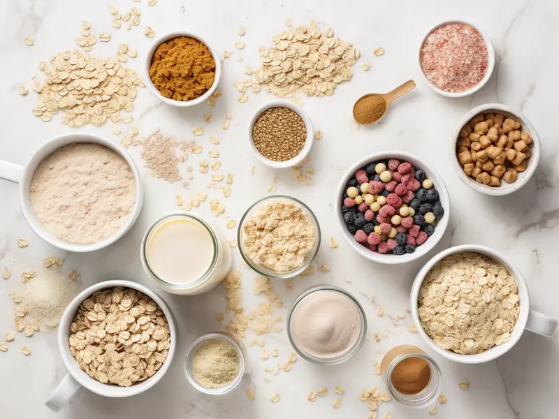 Ingredients for Protein-Packed Vegan Oats