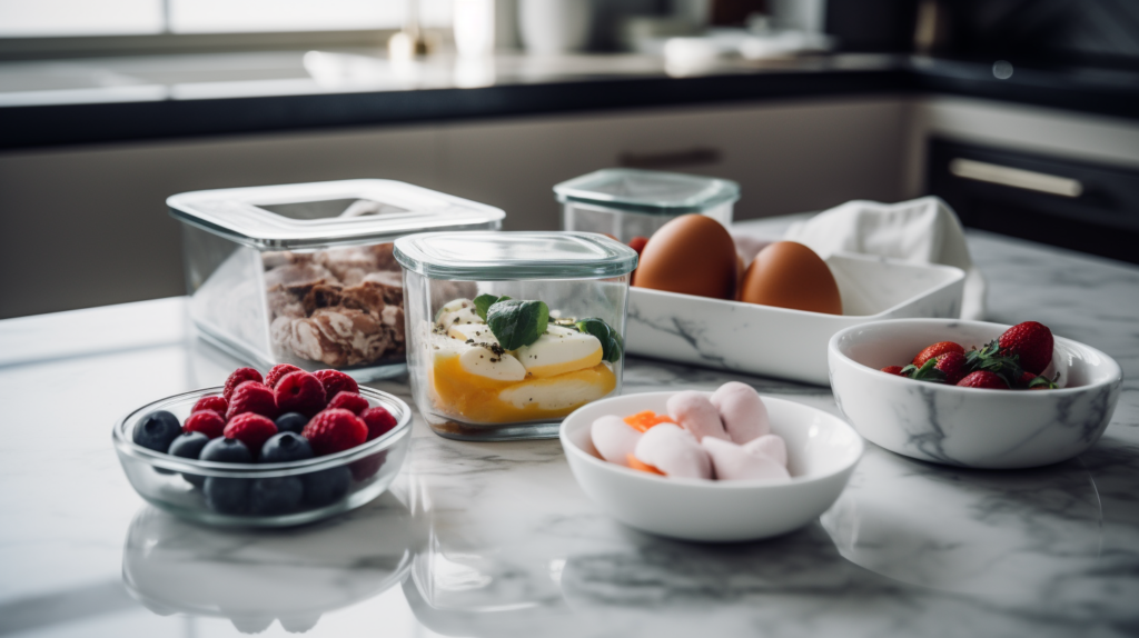 Enjoying Meal Prep Breakfast