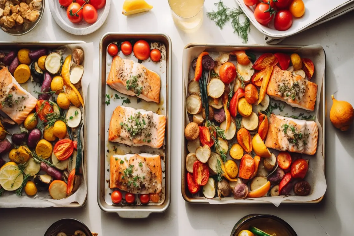 Hero Shot of Sheet Pan Meal Prep